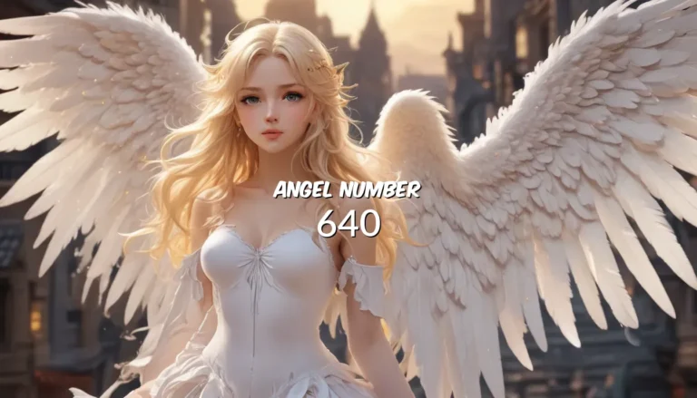 The Angel Number 640: A Comprehensive Guide to Its Meaning and Symbolism