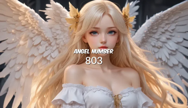 Angel Number 803 – A Comprehensive Guide to its Meaning and Symbolism