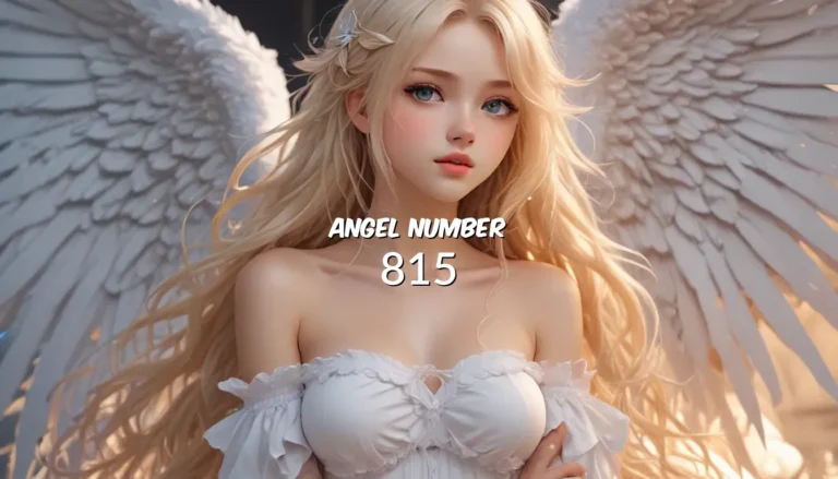 Exploring the Hidden Meanings of Angel Number 815