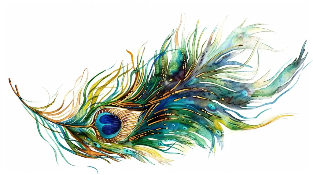 Peacock Feathers Art